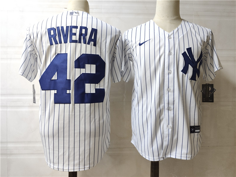 Youth New York Yankees #42 Mariano Rivera Nike White Home Jersey -with Name on back