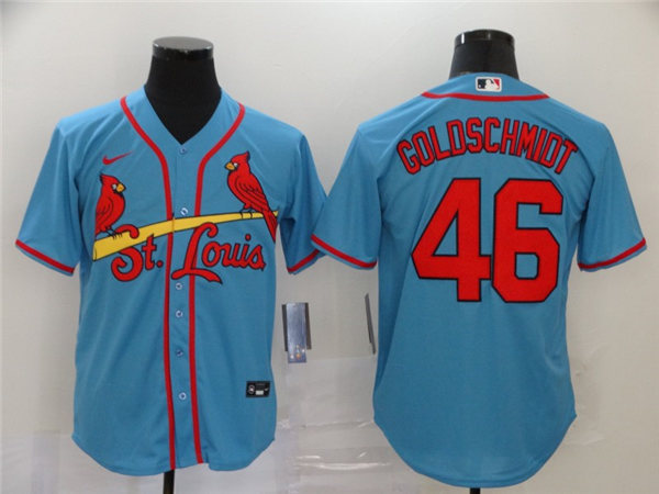 Women's St. Louis Cardinals #46 Paul Goldschmidt Nike Blue Jersey