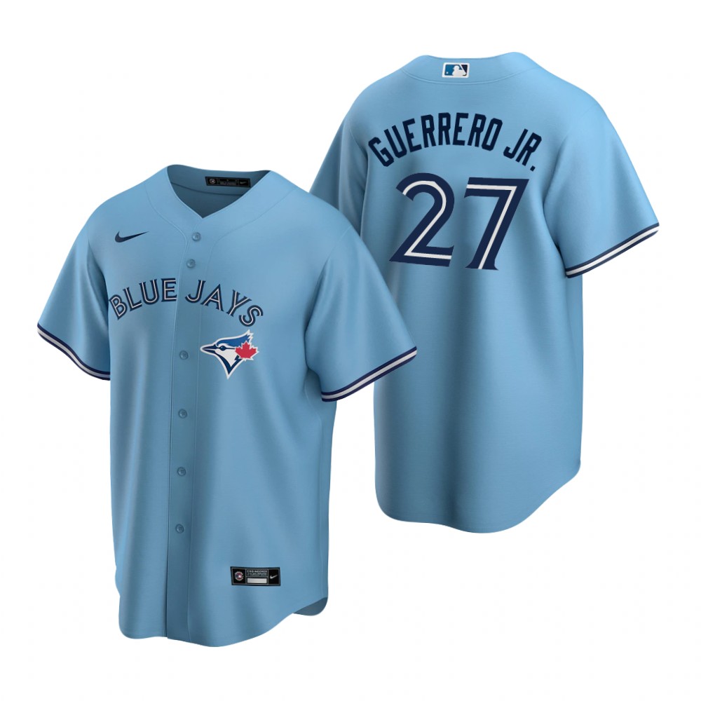 Men's Toronto Blue Jays #27 Vladimir Guerrero Jr. Nike Powder Blue Alternate Cool Base Jersey