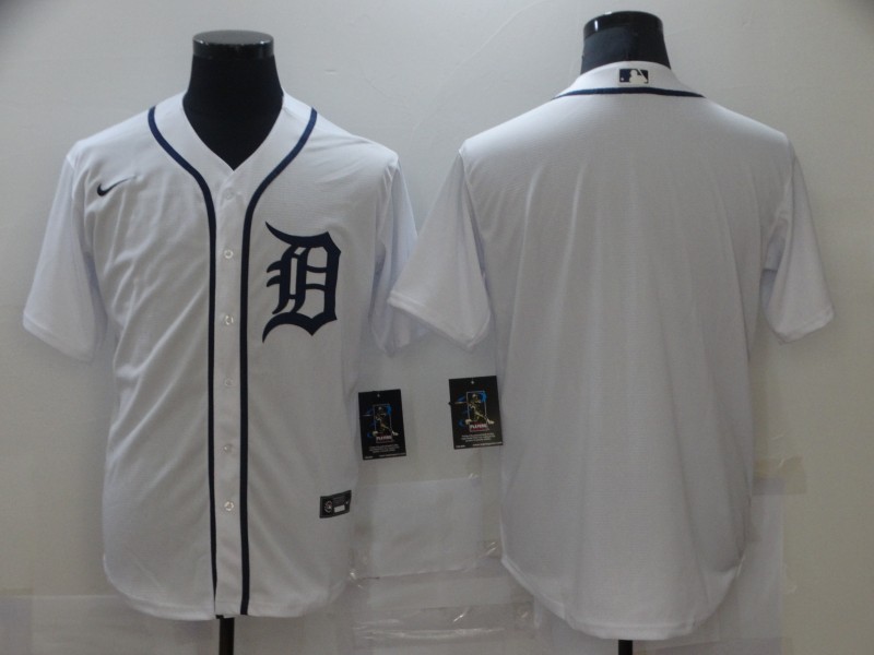 Men's Detroit Tigers Blank Nike White Home Cool Base Jersey Men's Detroit Tigers Blank Nike White Home Cool Base Jersey