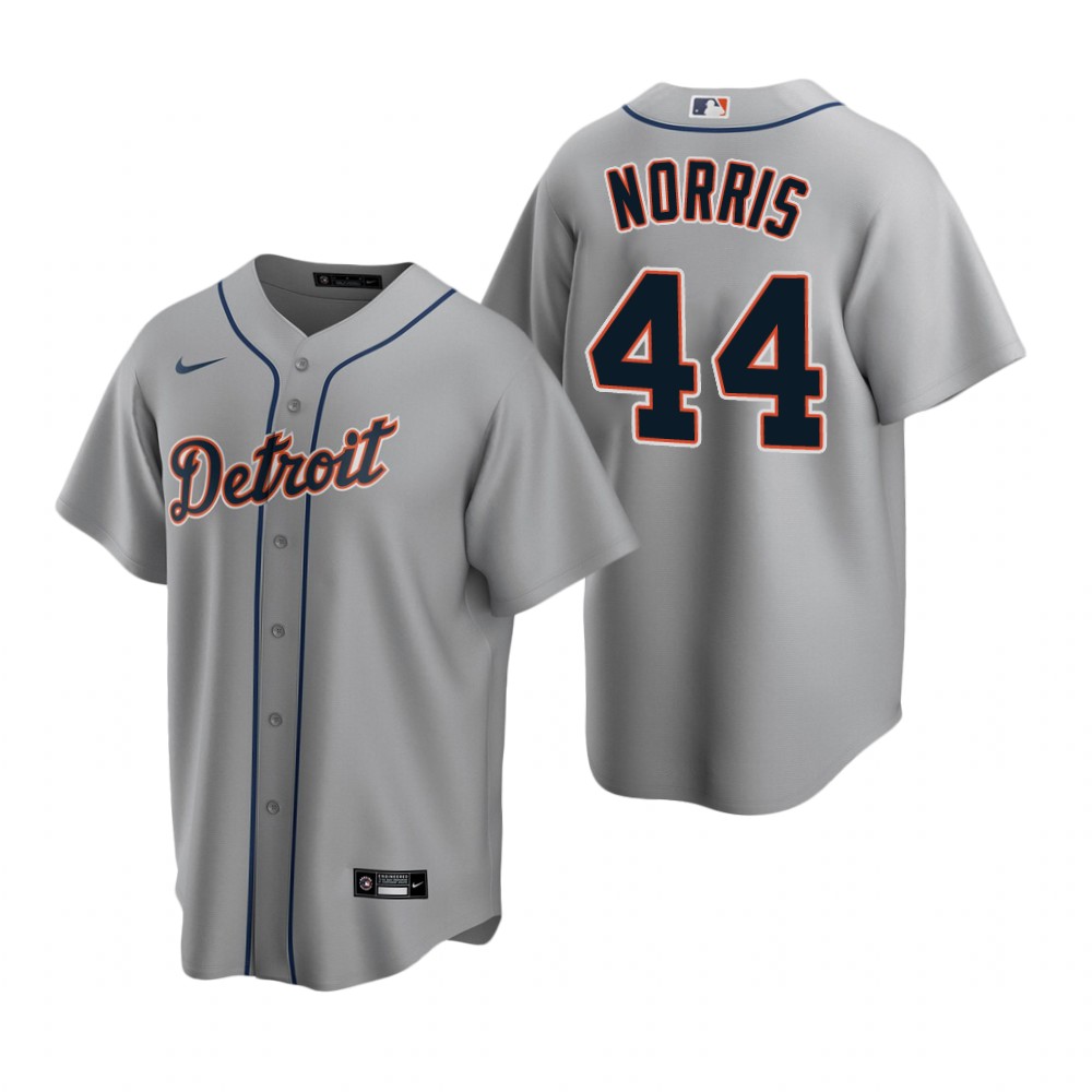 Men's Detroit Tigers #44 Daniel Norris Nike Grey Road Cool Base Jersey Men's Detroit Tigers #44 Daniel Norris Nike Grey Road Cool Base Jersey