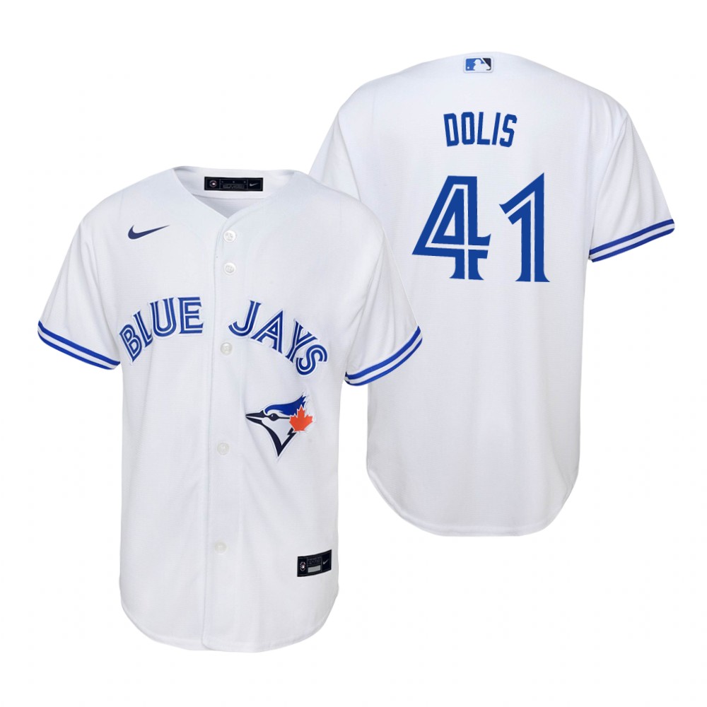 Youth Toronto Blue Jays #41 Rafael Dolis Nike White Home Jersey Youth Toronto Blue Jays #41 Rafael Dolis Nike White Home Jersey