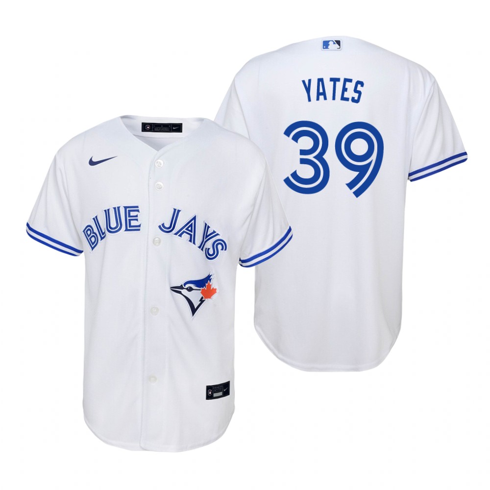 Youth Toronto Blue Jays #39 Kirby Yates Nike White Home Jersey