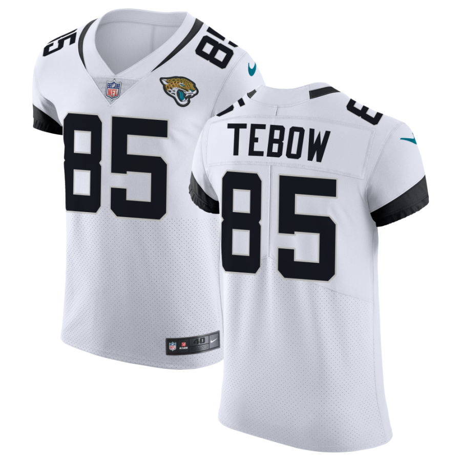 Men's Jacksonville Jaguars #85 Tim Tebow Nike White Vapor Untouchable Limited Jersey