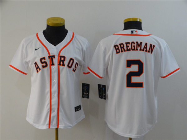 Women's Houston Astros #2 Alex Bregman Nike White Jersey Women's Houston Astros #2 Alex Bregman Nike White Jersey