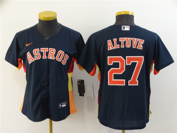 Women's Houston Astros #27 Jose Altuve Nike Navy Jersey Women's Houston Astros #27 Jose Altuve Nike Navy Jersey