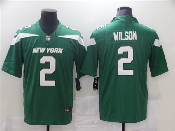 Men's New York Jets #2 Zach Wilson Green Nike NFL Vapor Limited Jersey