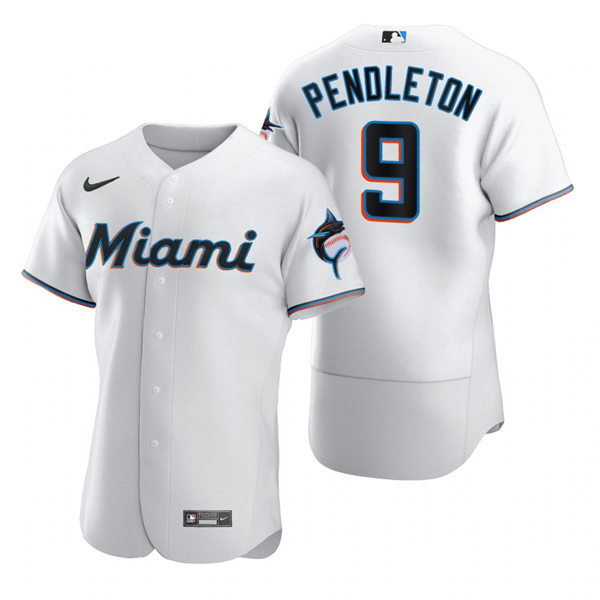 Men's Miami Marlins Retired Player #9 Terry Pendleton Nike White Home Flex Base Jersey Men's Miami Marlins Retired Player #9 Terry Pendleton Nike White Home Flex Base Jersey