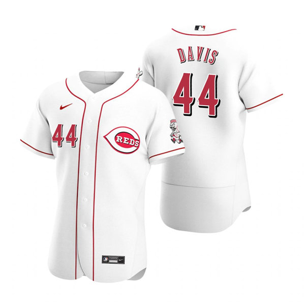 Men's Cincinnati Reds Retired Player #44 Eric Davis Nike White Home Flex Base Player Jersey Men's Cincinnati Reds Retired Player #44 Eric Davis Nike White Home Flex Base Player Jersey