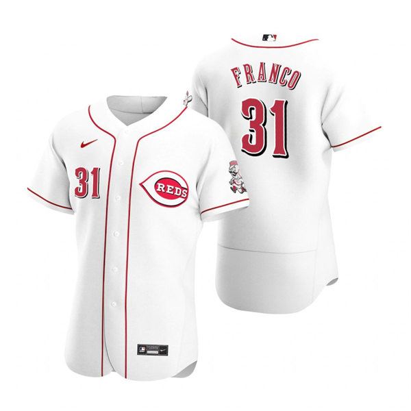 Men's Cincinnati Reds Retired Player #31 John Franco Nike White Home Flex Base Player Jersey Men's Cincinnati Reds Retired Player #31 John Franco Nike White Home Flex Base Player Jersey