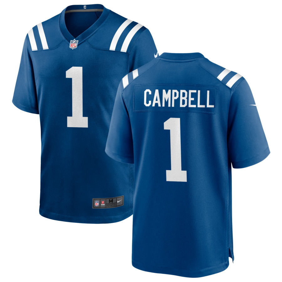 Men's Indianapolis Colts #1 Parris Campbell Nike Royal Vapor Untouchable Jersey