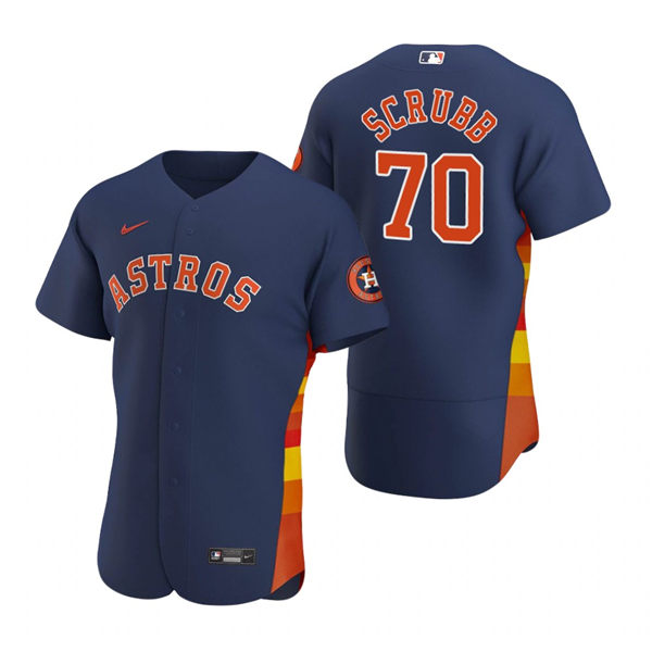 Men's Houston Astros #70 Andre Scrubb Nike Navy Alternate Flexbase Jersey Men's Houston Astros #70 Andre Scrubb Nike Navy Alternate Flexbase Jersey