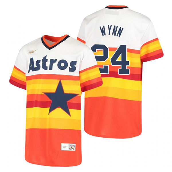 Youth Houston Astros #24 Jimmy Wynn Nike White Orange Cooperstown Collection Jersey Youth Houston Astros #24 Jimmy Wynn Nike White Orange Cooperstown Collection Jersey