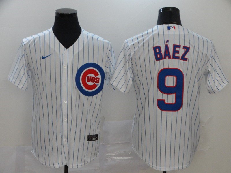 Youth Chicago Cubs #9 Javier Baez Nike White Jersey
