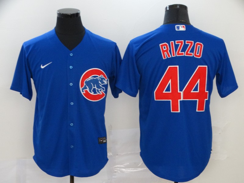 Womens Chicago Cubs #44 Anthony Rizzo Nike Royal Jersey