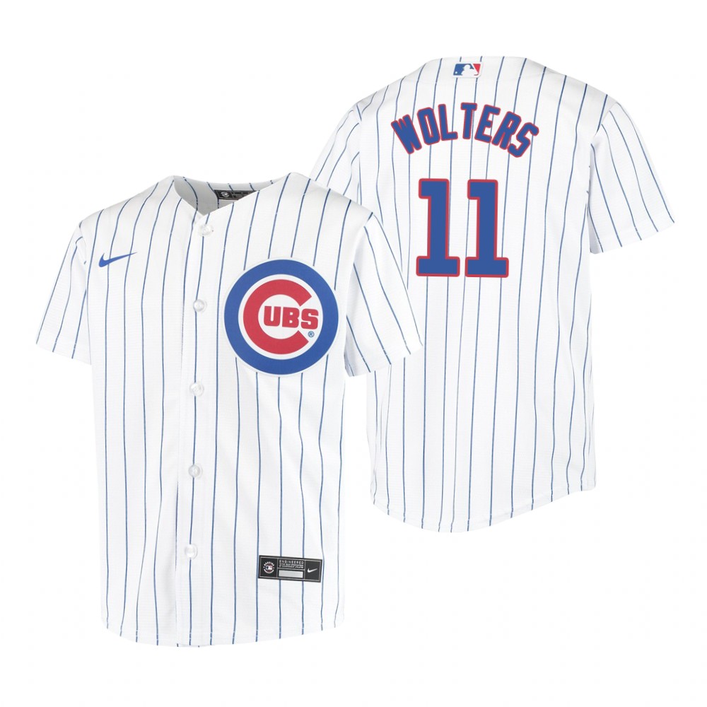 Womens Chicago Cubs #11 Tony Wolters Nike White Jersey
