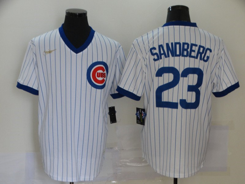 Youth Chicago Cubs Retired Player #23 Ryne Sandberg Nike White Pullover Jersey Youth Chicago Cubs Retired Player #23 Ryne Sandberg Nike White Pullover Jersey