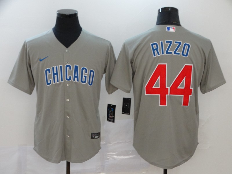 Womens Chicago Cubs #44 Anthony Rizzo Nike Grey Jersey