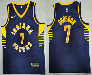 Men's Indiana Pacers #7 Malcolm Brogdon New Navy Blue 2021 Nike Swingman Stitched NBA Jersey
