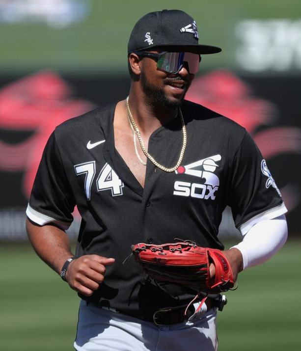 Men's Chicago White Sox #74 Eloy Jimenez Nike Black Retro Game Jersey