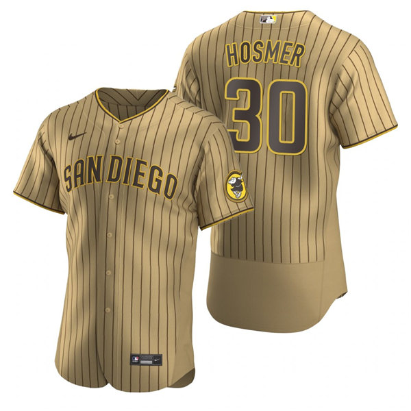 Men's San Diego Padres #30 Eric Hosmer Nike Tan Brown Alternate Flex Base Baseball Jersey Men's San Diego Padres #30 Eric Hosmer Nike Tan Brown Alternate Flex Base Baseball Jersey
