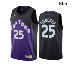 Men Toronto Raptors 25 Chris Boucher Purple NBA Swingman 2020 21 Earned Edition Jersey