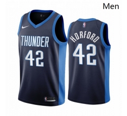 Men Oklahoma City Thunder 42 Al Horford Navy NBA Swingman 2020 21 Earned Edition Jersey