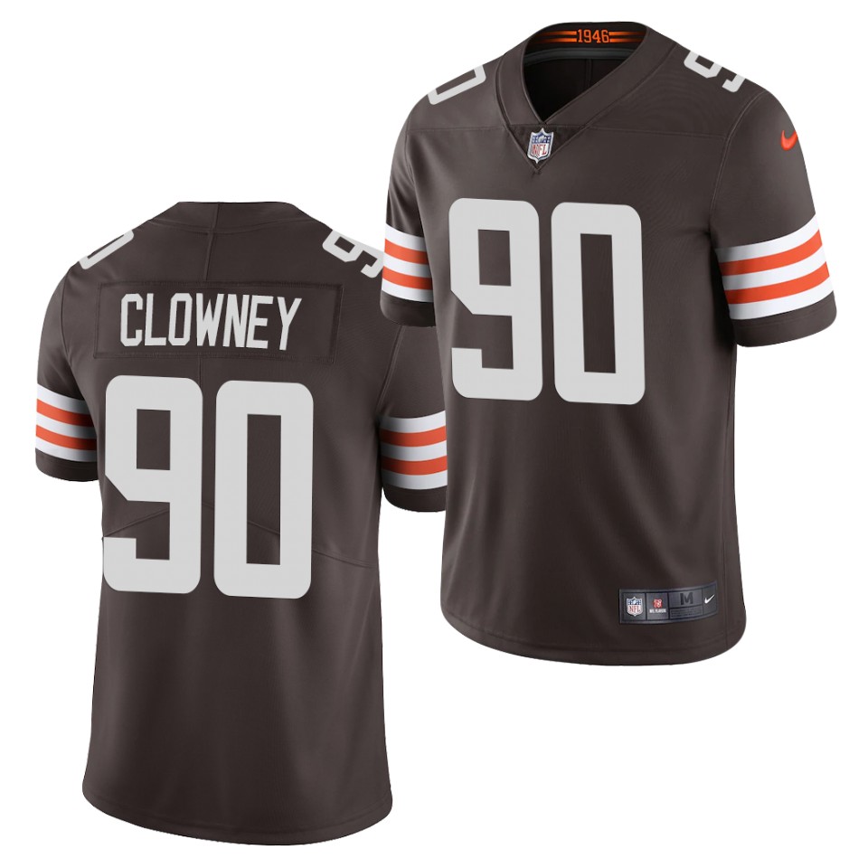 Men's Cleveland Browns #90 Jadeveon Clowney Nike Brown Legend Player Jersey Men's Cleveland Browns #90 Jadeveon Clowney Nike Brown Legend Player Jersey