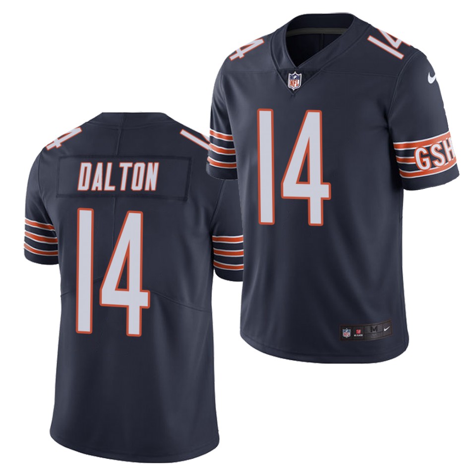 Men's Chicago Bears #14 Andy Dalton Nike Navy Vapor Limited Footbll Jersey Men's Chicago Bears #14 Andy Dalton Nike Navy Vapor Limited Footbll Jersey