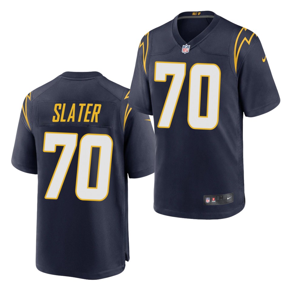 Men's Los Angeles Chargers #70 Rashawn SlaterNike Navy Alternate Game Football Jersey