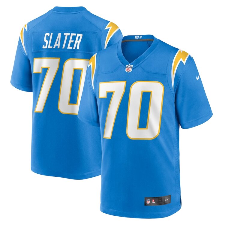 Men's Los Angeles Chargers #70 Rashawn Slater Nike Powder Blue Game Football Jersey