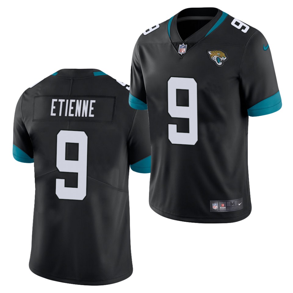 Men's Jacksonville Jaguars #9 Travis Etienne Nike Black Vapor Untouchable Jersey