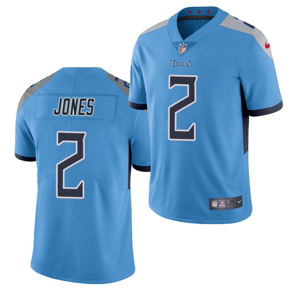 Mens Tennessee Titans #2 Julio Jones Nike Light Blue Vapor Untouchable Limited Jersey