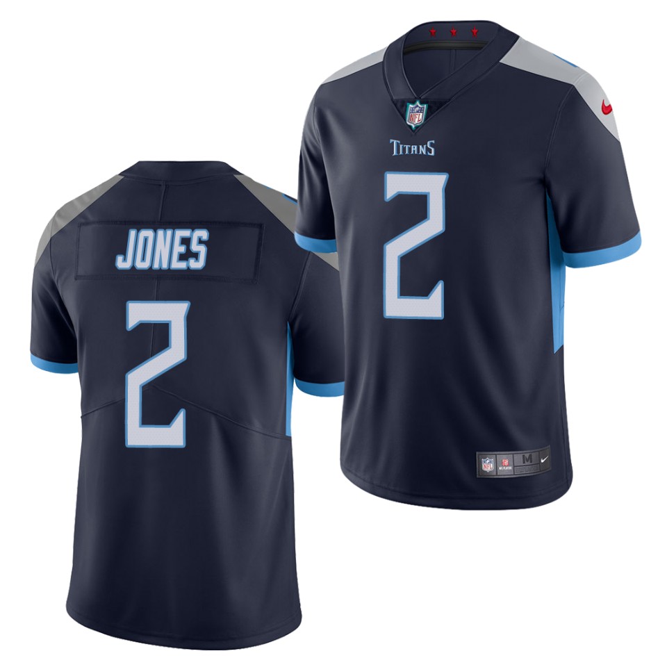 Mens Tennessee Titans #2 Julio Jones Nike Navy Vapor Untouchable Limited Jersey