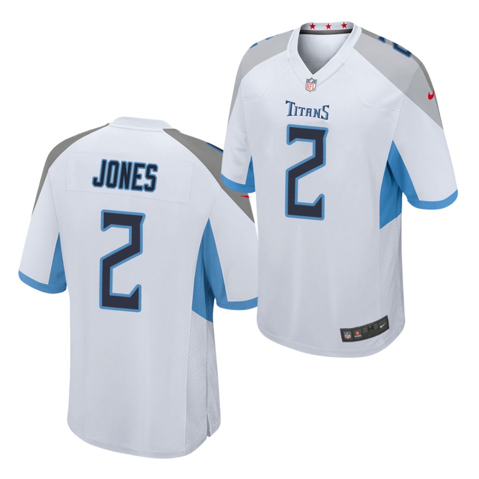 Mens Tennessee Titans #2 Julio Jones Nike White Vapor Untouchable Limited Jersey