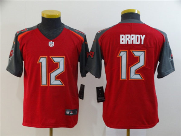 Youth Tampa Bay Buccaneers #12 Tom Brady Nike 2014-18 Red Retro Jersey