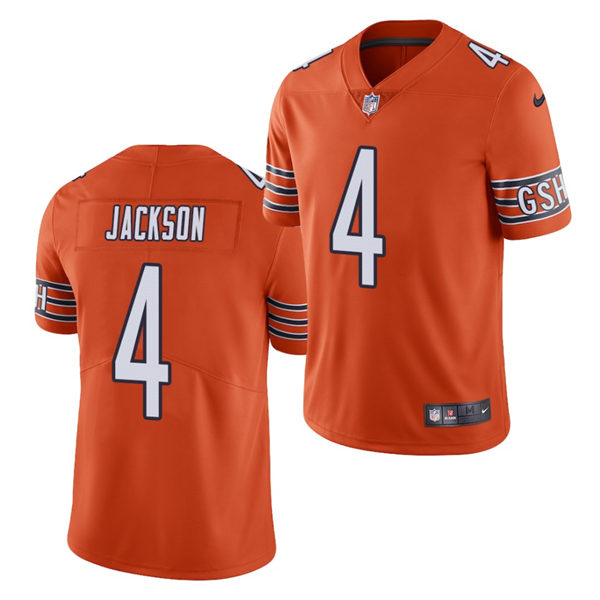 Men's Chicago Bears #4 Eddie Jackson Nike Orange Vapor Limited Jersey Men's Chicago Bears #4 Eddie Jackson Nike Orange Vapor Limited Jersey