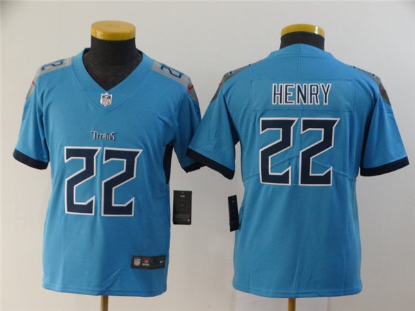 Youth Tennessee Titans #22 Derrick Henry Stitched Nike Light Blue Jersey Youth Tennessee Titans #22 Derrick Henry Stitched Nike Light Blue Jersey