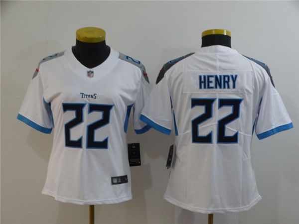 Womens Tennessee Titans #22 Derrick Henry Stitched Nike White Jersey