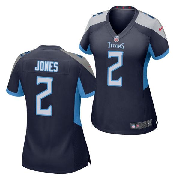 Womens Tennessee Titans #2 Julio Jones Nike Navy Game Jersey