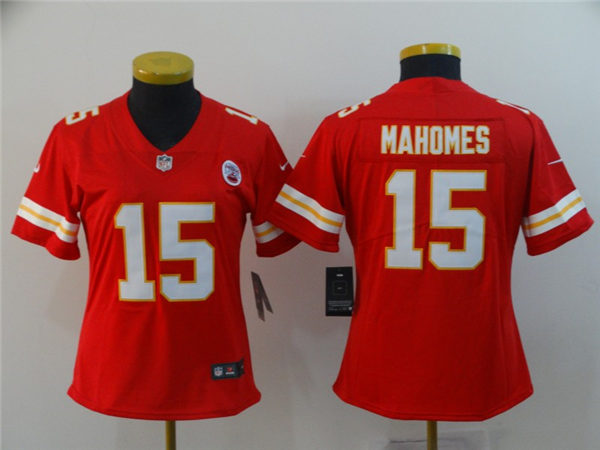Womens Kansas City Chiefs #15 Patrick Mahomes Nike Red Vapor Untouchable Jersey
