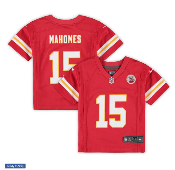 Toddler Kansas City Chiefs#15 Patrick Mahomes Stitched Nike Red Game Jersey