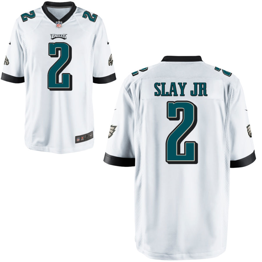 Youth Philadelphia Eagles #2 Darius Slay Jr Nike White Game Jersey