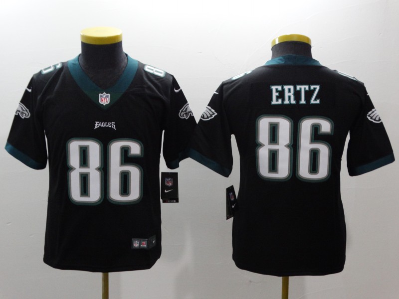 Youth Philadelphia Eagles #86 Zach Ertz Nike Black Game Jersey Youth Philadelphia Eagles #86 Zach Ertz Nike Black Game Jersey