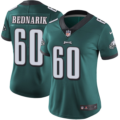 Women's Philadelphia Eagles Retired Player #60 Chuck Bednarik Nike Midnight Green Team Color NFL Jersey Women's Philadelphia Eagles Retired Player #60 Chuck Bednarik Nike Midnight Green Team Color NFL Jersey