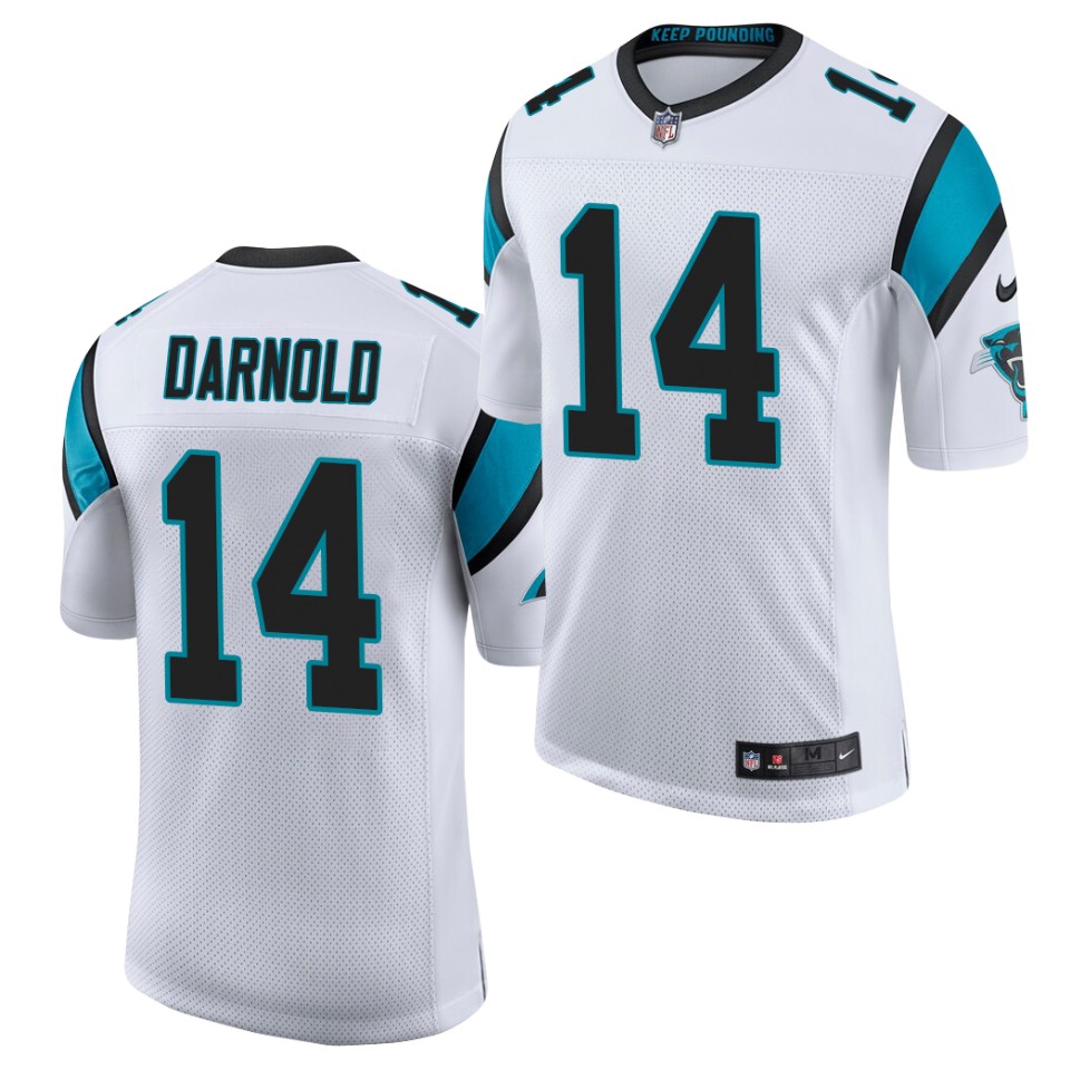 Men's Carolina Panthers #14 Sam Darnold White Nike Vapor Untouchable Football Jersey