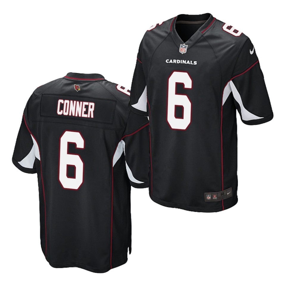 Mens Arizona Cardinals #6 James Conner Nike Black Vapor Limited Jersey