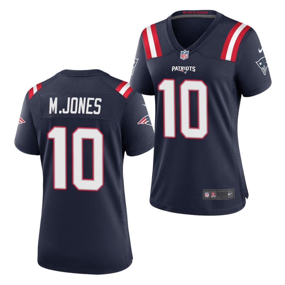Women's New England Patriots #10 Mac Jones Nike Navy Color Rush Limited Jersey