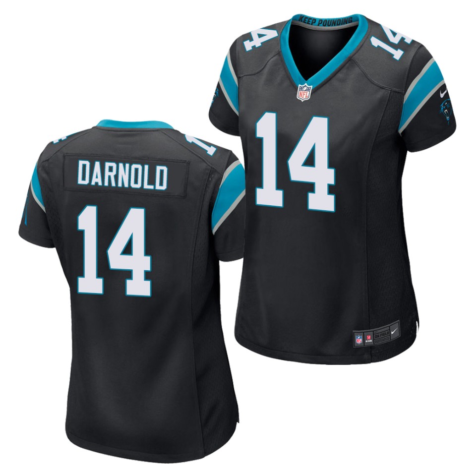Women's Carolina Panthers #14 Sam Darnold Black Nike NFL Vapor Untouchable Limited Jersey