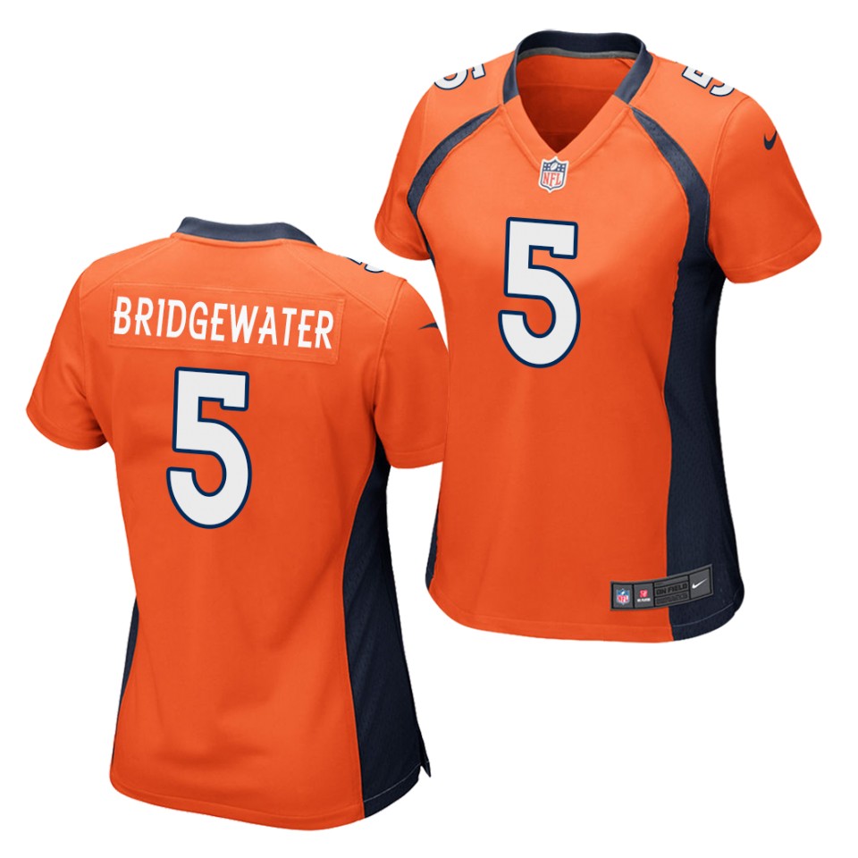 Women's Denver Broncos #5 Teddy Bridgewater Nike NFL Vapor Untouchable Limited Jersey